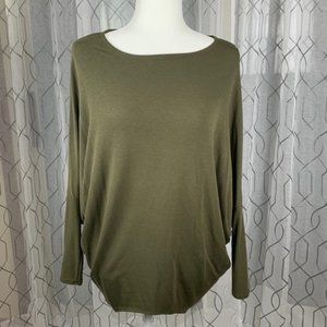 Jolie Dolman Top Olive Green